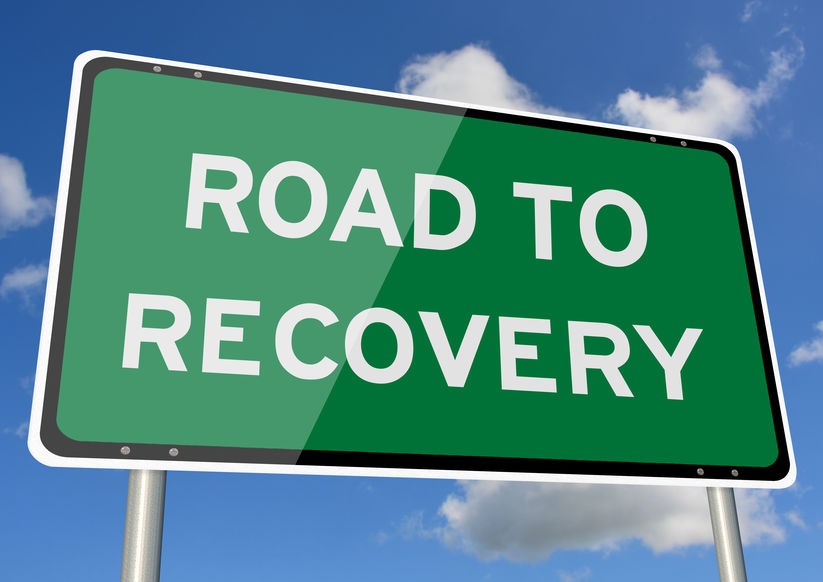Road to Recovery green sign